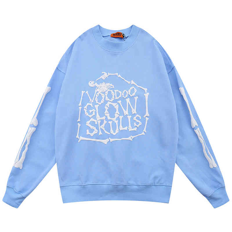 

Men's Hoodies & Sweatshirts Ossos carta impressão solta camisolas dos homens hoodies manga longa azul pulôver unisex moletom com capuz outono masculino G9AW, 1# shoe box