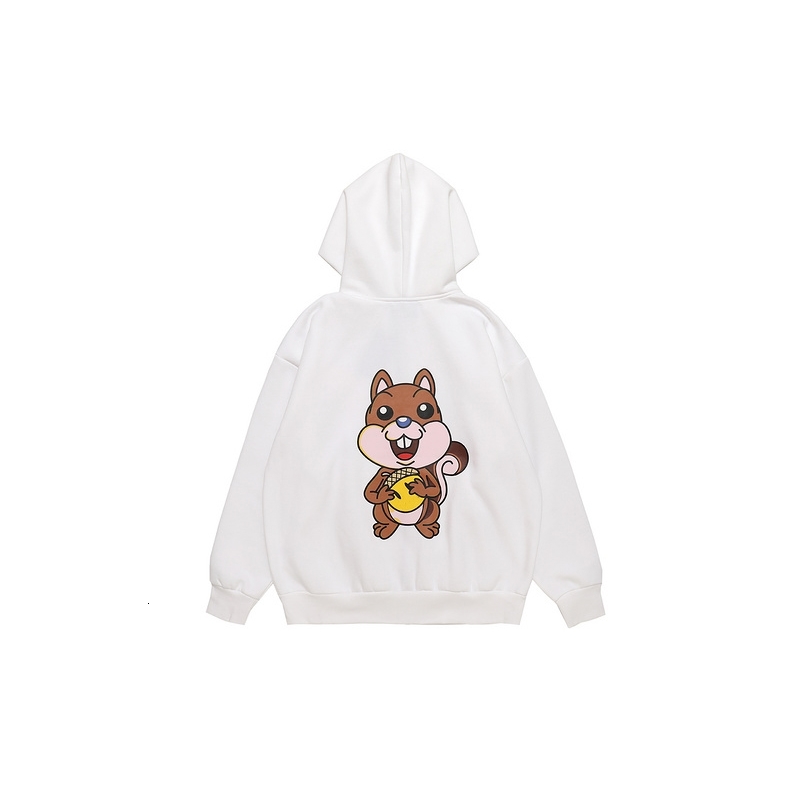 

2021 New the House Zip-up Women Hooded Sweatshirts Hoodies Squirrel Print Men Casual Hoodie Hoody Xfqn