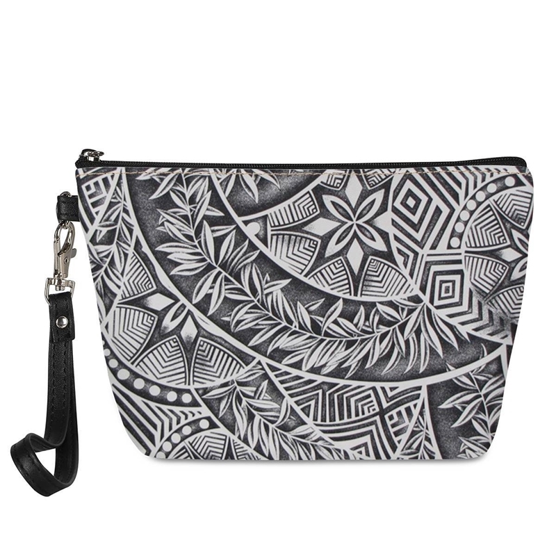 

Polynesian style shell hand semi-circular cosmetic storage bag portable, Fll351z8