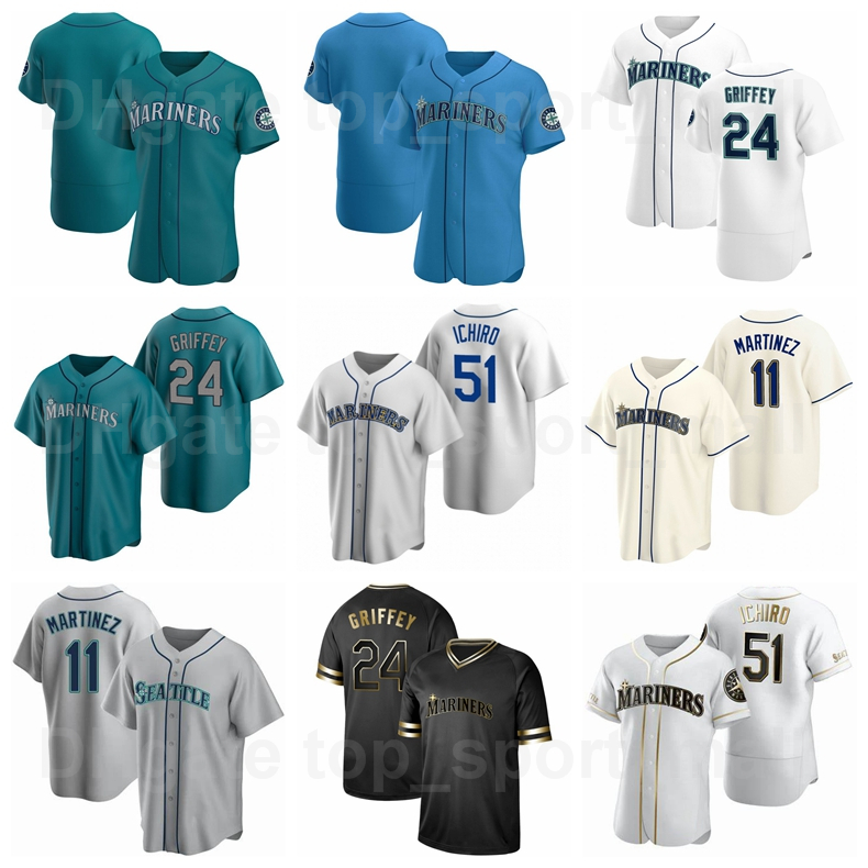

Baseball 24 Ken Griffey Jersey 11 Edgar Martinez 51 Suzuki Ichiro 34 Felix Hernandez 13 Alex Rodriguez Cooperstown Flexbase Color Man Woman Youth, Women