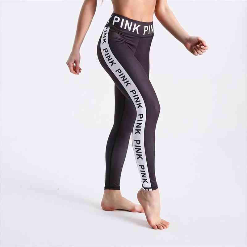 

fashion women black leggings letters print pants outdoor sports fitness leggings sports leggins jeggings