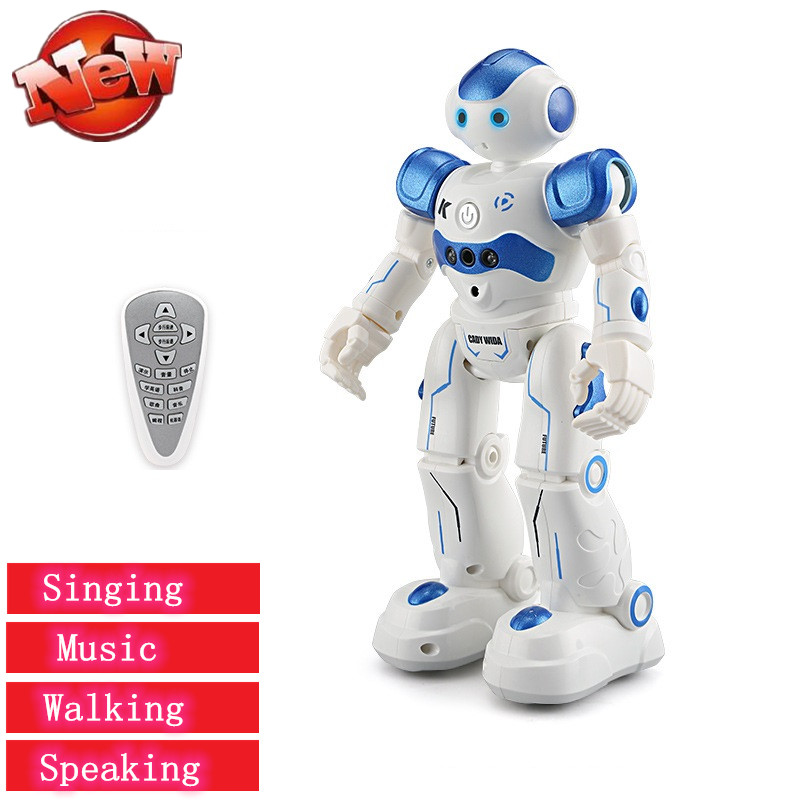 

RC smart Remote Control robot toy multifunctional Infrared gesture sensor Slide Walk Dance Singing Science Robot Toy kid gifts, Red