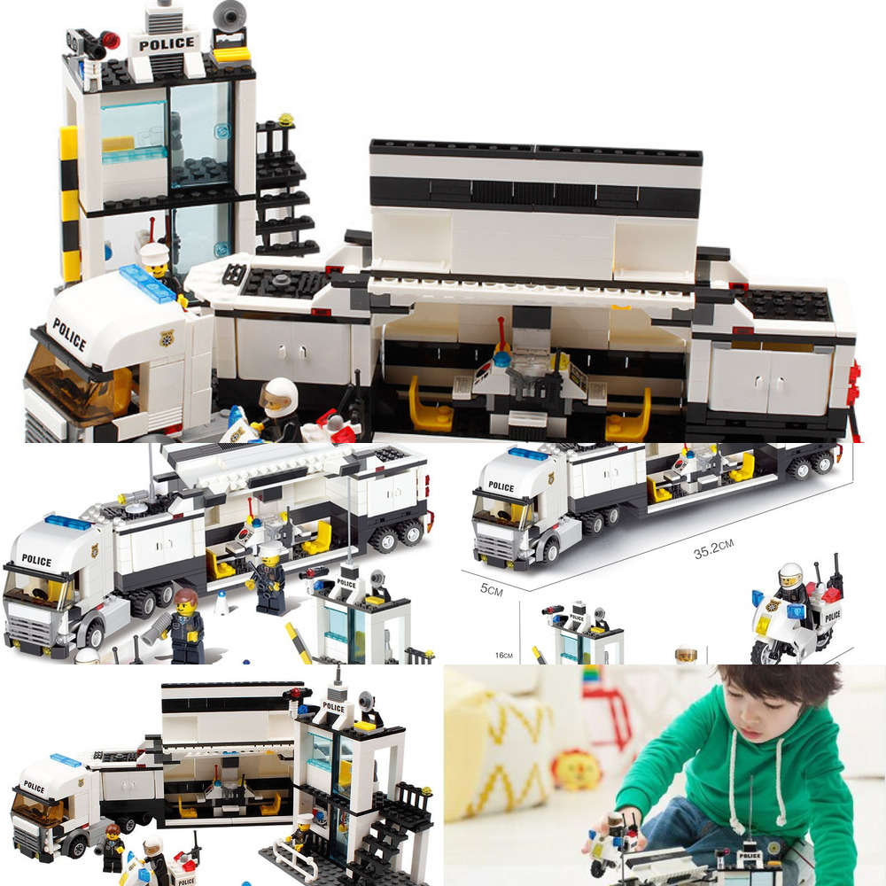 

Station Model Building-block Toys Compatible with 511pcs Legoinglys DIY Educating Children Christmas Gifts2021