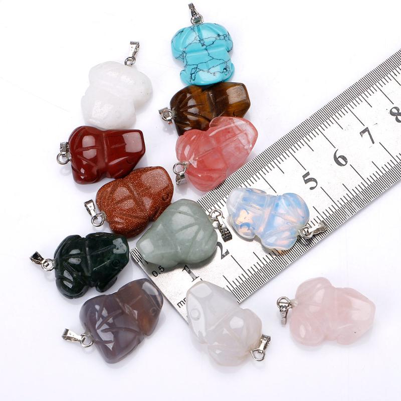 

Charms Natural Stone Women Fashion Carved Frog Box High Quality Colorful Pendant For Jewelry Making DIY Necklace Accessories 12pcs/box, Bronze;silver