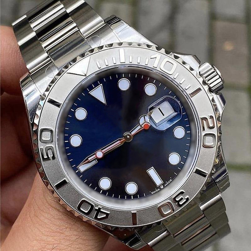 

Factory Outlet Men's Watch High Quality Sapphire Glass Stainless Steel Strap Night Luminous Automatic Mechanical Movement 116622 40mm Men Yacht wristWatch, Box 2