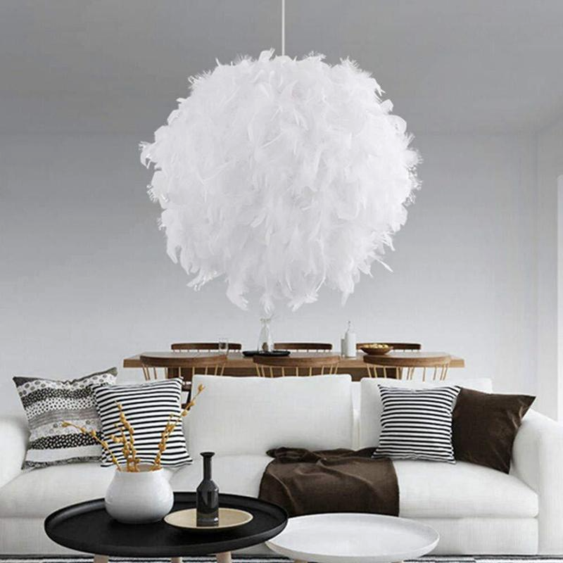 

Branch Feather Chandelier New Modern Minimalist Atmosphere Large Light Luxury Nordic Lamps and Lanterns Living Room Lamp