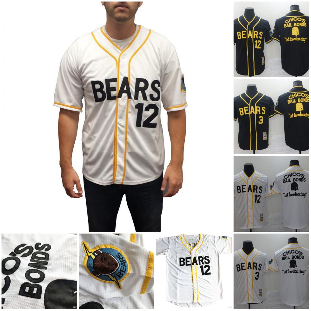 

The Bad News Bears Movie Baseball Jersey 12 Tanner Boyle 3 Kelly Leak Chico's Bail Bonds Jerseys Size S-3XL, As pic