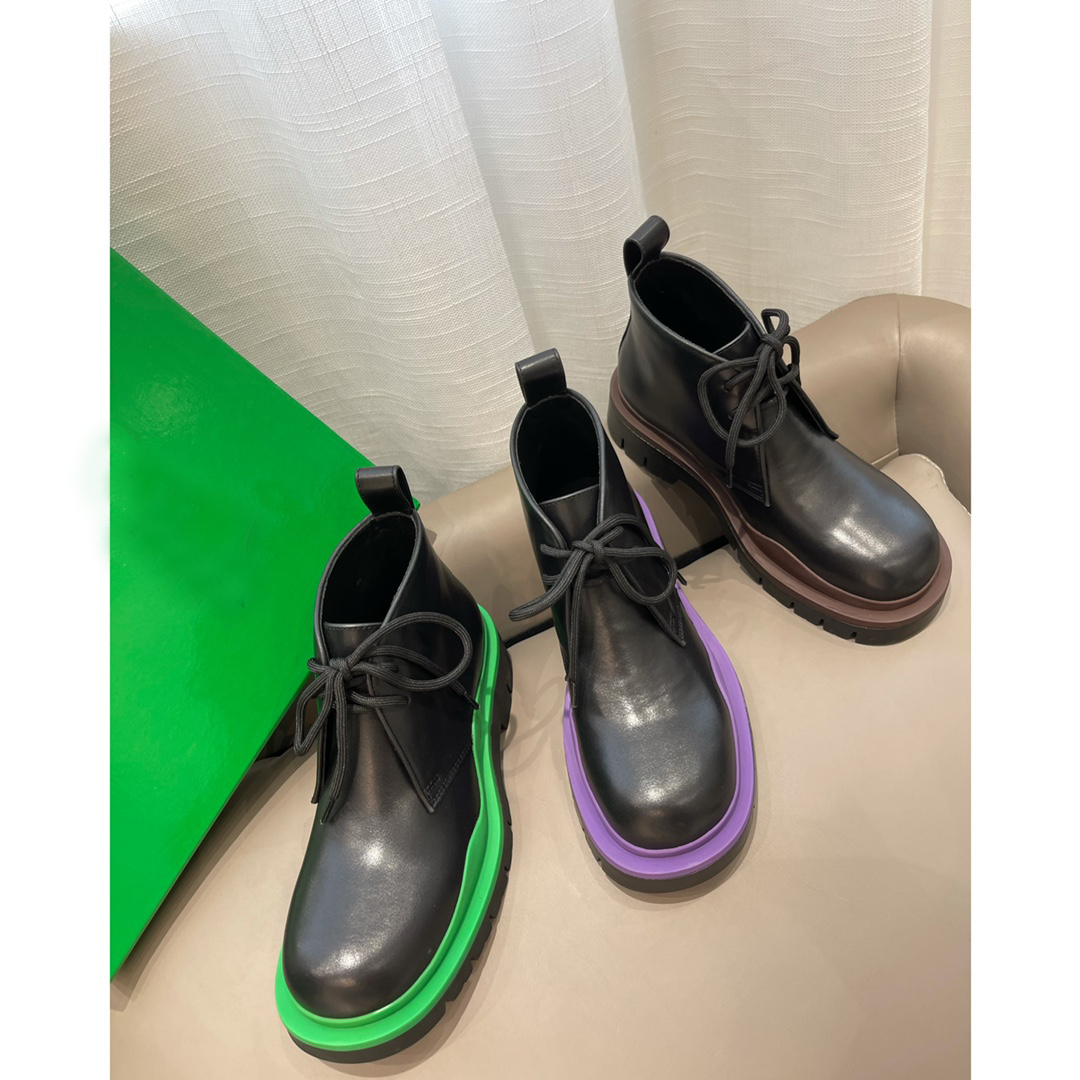 

Design slide premium womens famous shoes leather fashion Martin boots round head flat heel womens shoes Knight lace up deep mouth Chelsea womens shoes, Extra laces