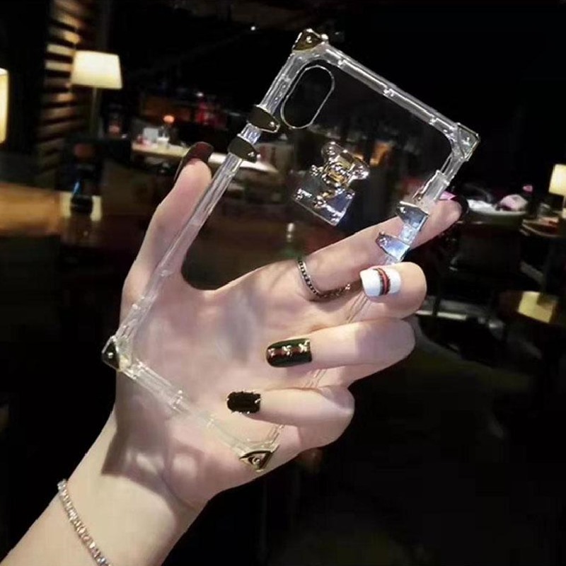 Deluxe Fashion Phone Cases for iphone 17 Series 12 13 14 14pro 15 16 pro max Top Quality Transparent TPU Designer Luxury Cellphone Cover-image-667359382