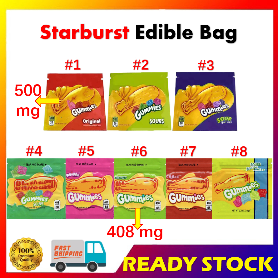 

Hundreds of edibles package bag edible packaging empty candy gummies Smell Proof foil ziplock resealable mylar bags