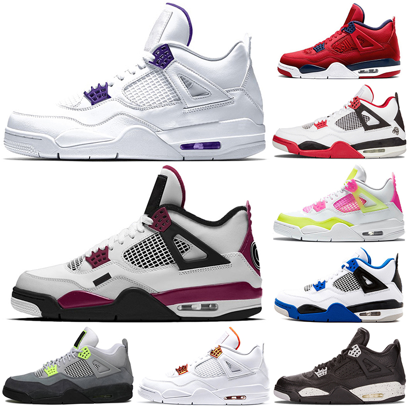 

Basketball shoes 4 4s Jumpman men Raptors FIBA Pine Green Silt Red Pure Money Toro Bravo Thunder union guava trainers sneakers walking sport size 40-46, Pale