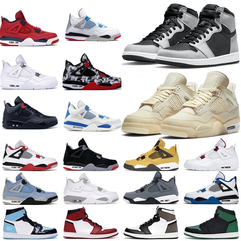 

mens basketball shoes 4s Red Thunder 4 Black Cat Fire Sail White Oreo 1s Dark Mocha University Blue Hyper Royal Bordeaux men women trainers outdoor sneakers, Shoelace