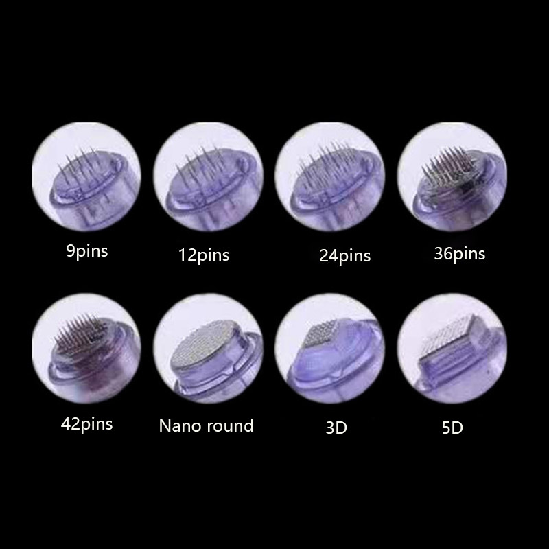 

10pc Needle Cartridges Screw Port Suits Aqua Derma Pen 9/12/24/36/42/ Nano/ 3D/5D Needle For V-011 Raben
