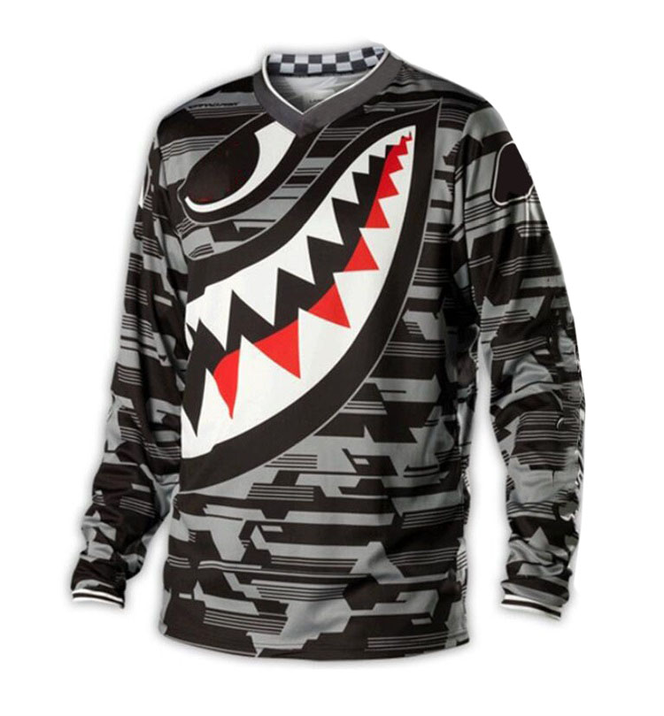 

Summer motorcycle downhill suit Men's long-sleeved quick-drying T-shirt Mountain bike riding suit Racing off-road shirt plus size can be customized