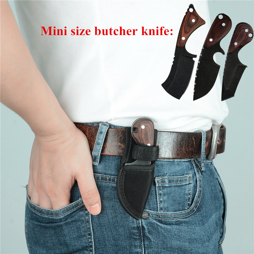 

XYj Mini Butcher Knife Set Pocket Hunting Camping Knife Express Open Sma Knife Outdoor Toos Accessory