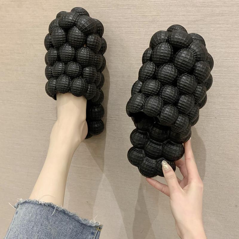 

Slippers 2021 Style Comfortable Household For Women Shaheen Massage Men Shoes Sandals, Black