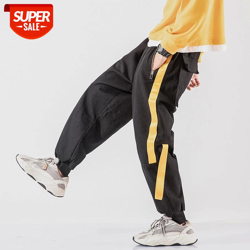 

2020 Spring Autumn Black Harem Pocket Hip HOP Streetwear Sport Pants Fashions Joggers Casual Sweatpants Men'S Sweat Trouser #oI5n