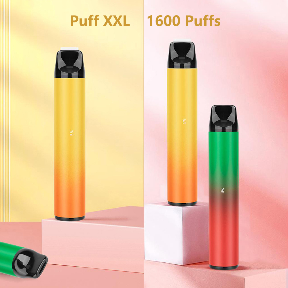 

2021 Puff XXL electronic cigarette Disposable Vape cigarettes kit pen pods 1000mAh Device Battery 6.5ml Cartridges 1600 Puffs Prefilled VS Max pro