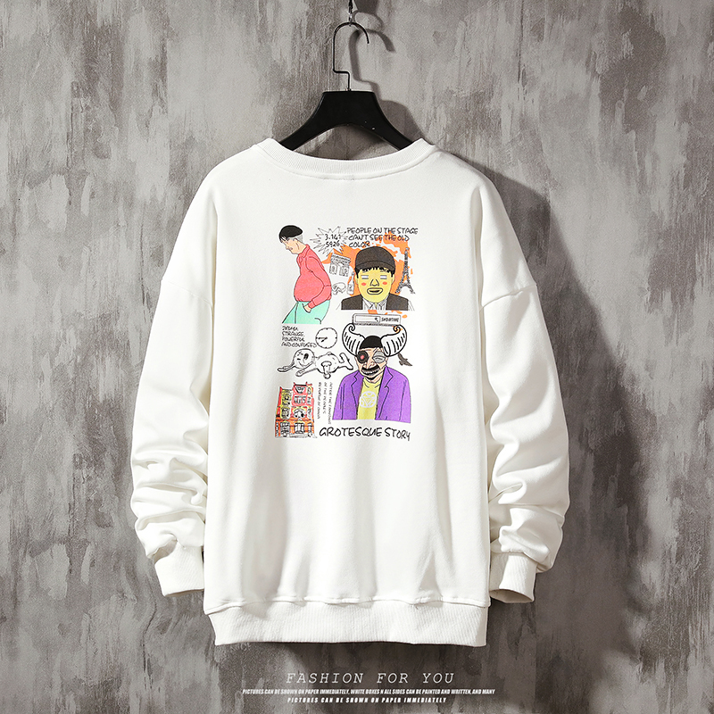 

2021 New Male Anime Comic Hoodies Sweatshirts Japanese Amine Hoodie Men Girl Harajuku Hoody B44h, Dark grey