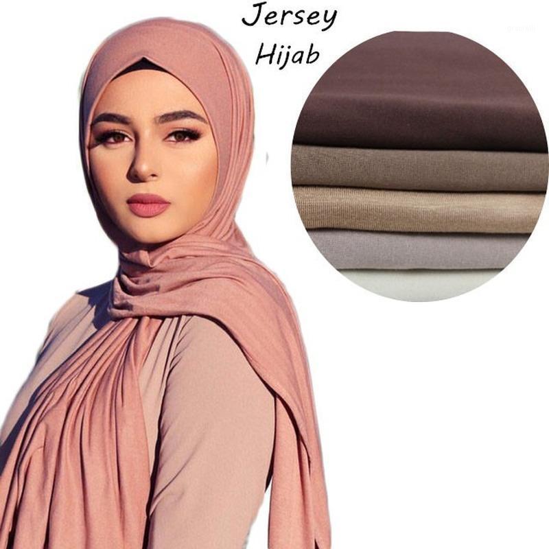 

Scarves Small Size Mordell Silk Cotton Hui Nationality Headscarf Four-sided Elastic Women's Long Head Scarf Hijab Women Muslim, Blue;gray