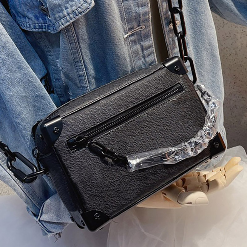 

Fashion Luxury Designer Box Bags Womens Fashion Top Quality Handbag Lady Trendy Print Trunk Shoulder Bags Girls Crossbody Bag, Increase freight