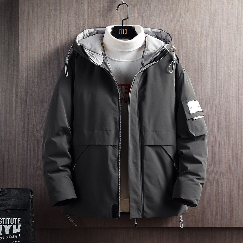 

2021 New Arrival Solid Casual Warm Coat Male Bomber Jacket Men Long Sleeve Brand Clothing Hot Sale Fleece Spliced Drop Shipping 97og, Gray