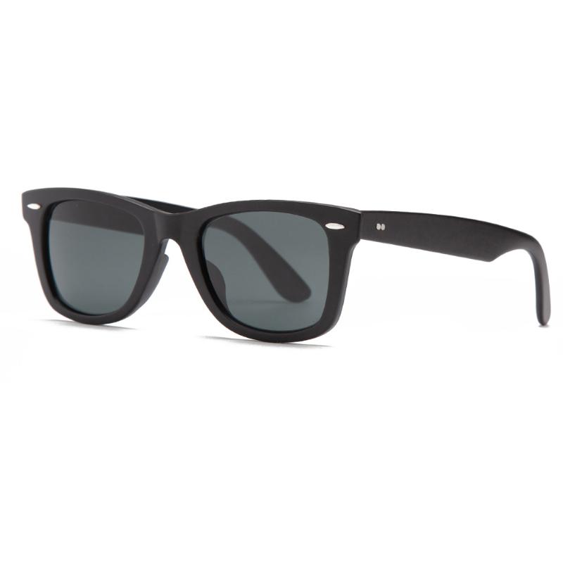 

Bolo.ban 2140 square sunglasses man women TR90 frame with glass lens mirror crystal Gafas uv400 protect, White;black