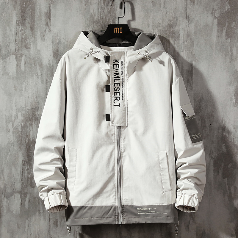 

2021 New Jackets Men Spring Autumn Instagrams Style Cool Casual Jacket Youth Fashion Versatile Hooded Coat Man High Quality Kiv0, Army green