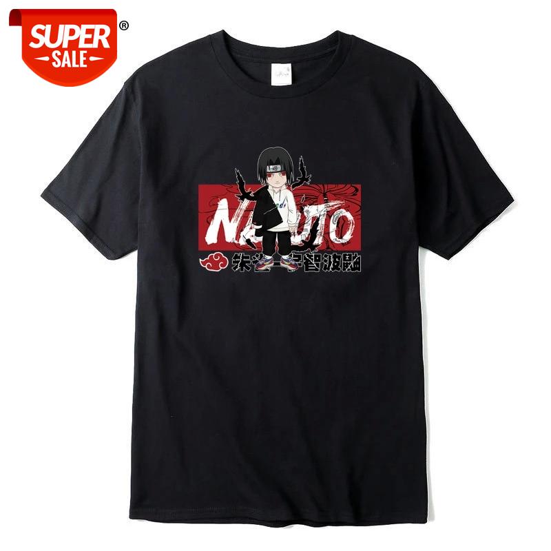 

XIN YI Men's High Quality100%Cotton Short Sleeve Anime T-shirt Naruto T-shirt Cool tshirt o-neck t-shirt tee men streetwear tops #QV6I, White;black