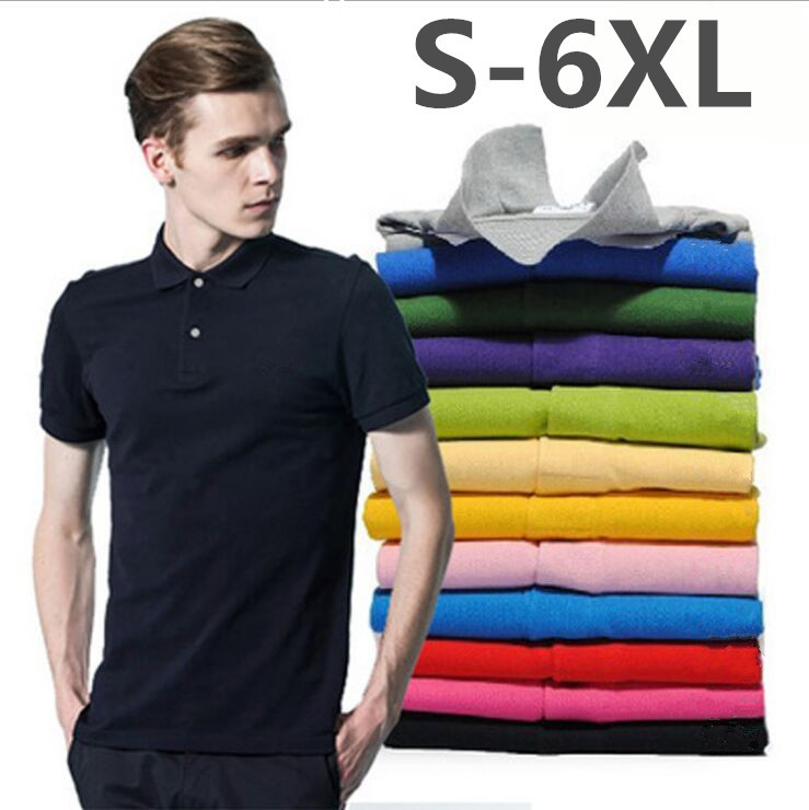 

2021 new solid color Big Small Horse Crocodile Embroidery Polo shirt men's casual business cotton Polo shirt men's short-sleeve tshirt, White;black
