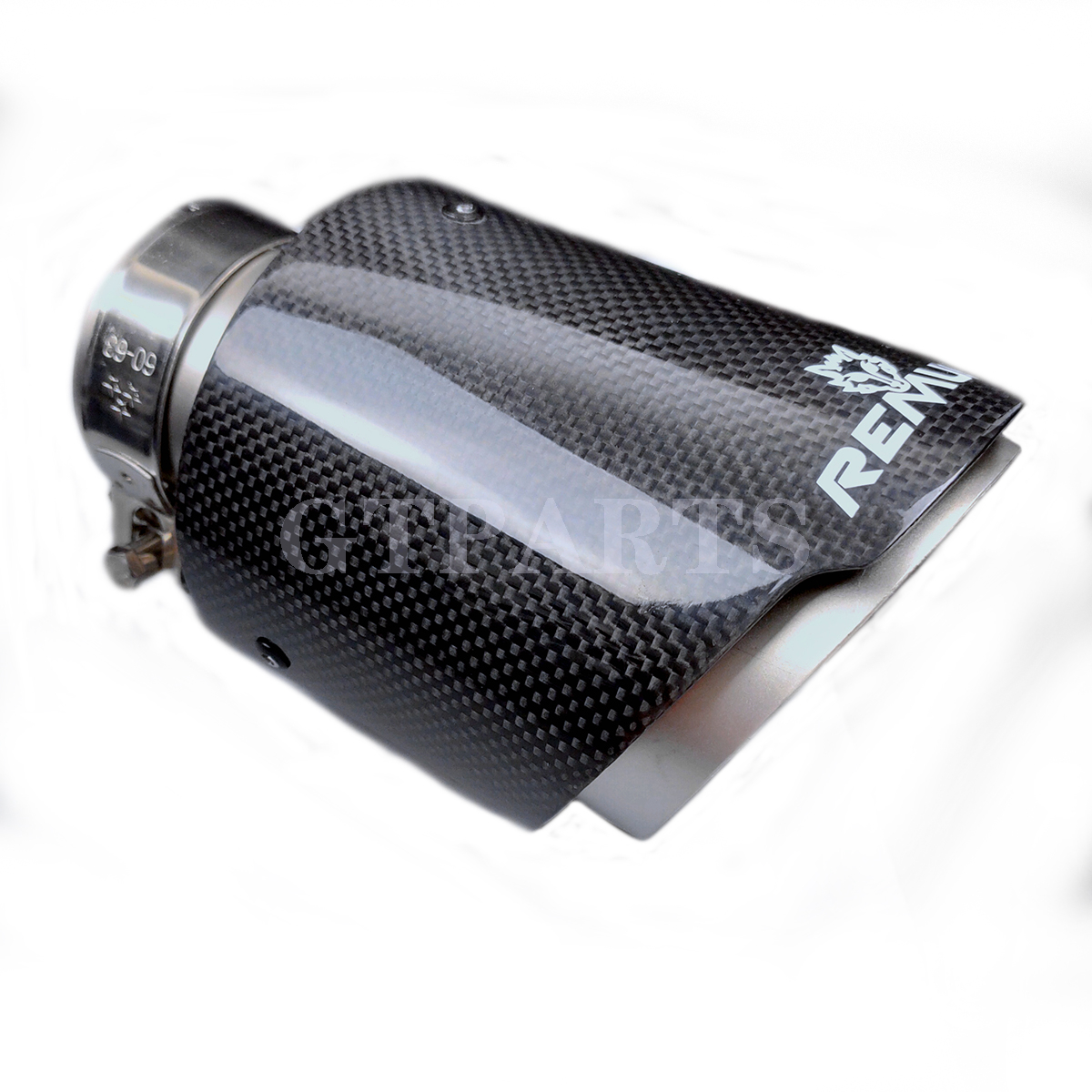 

1 piece Car Universal Straight Cut Remus Sport Glossy Carbon Fiber Exhaust Muffler Tips Exhaust Muffler Tips Sand Blasting Pipe