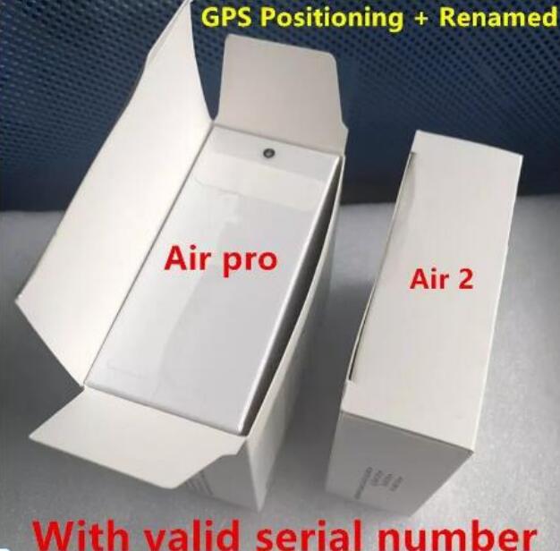 

1PCS GPS Rename AP2 AP3 Wireless Bluetooth Earbuds Chip Wireless Charging Case Optical In-Ear Detection Pods PK Air 3 gen 3 gen earphone