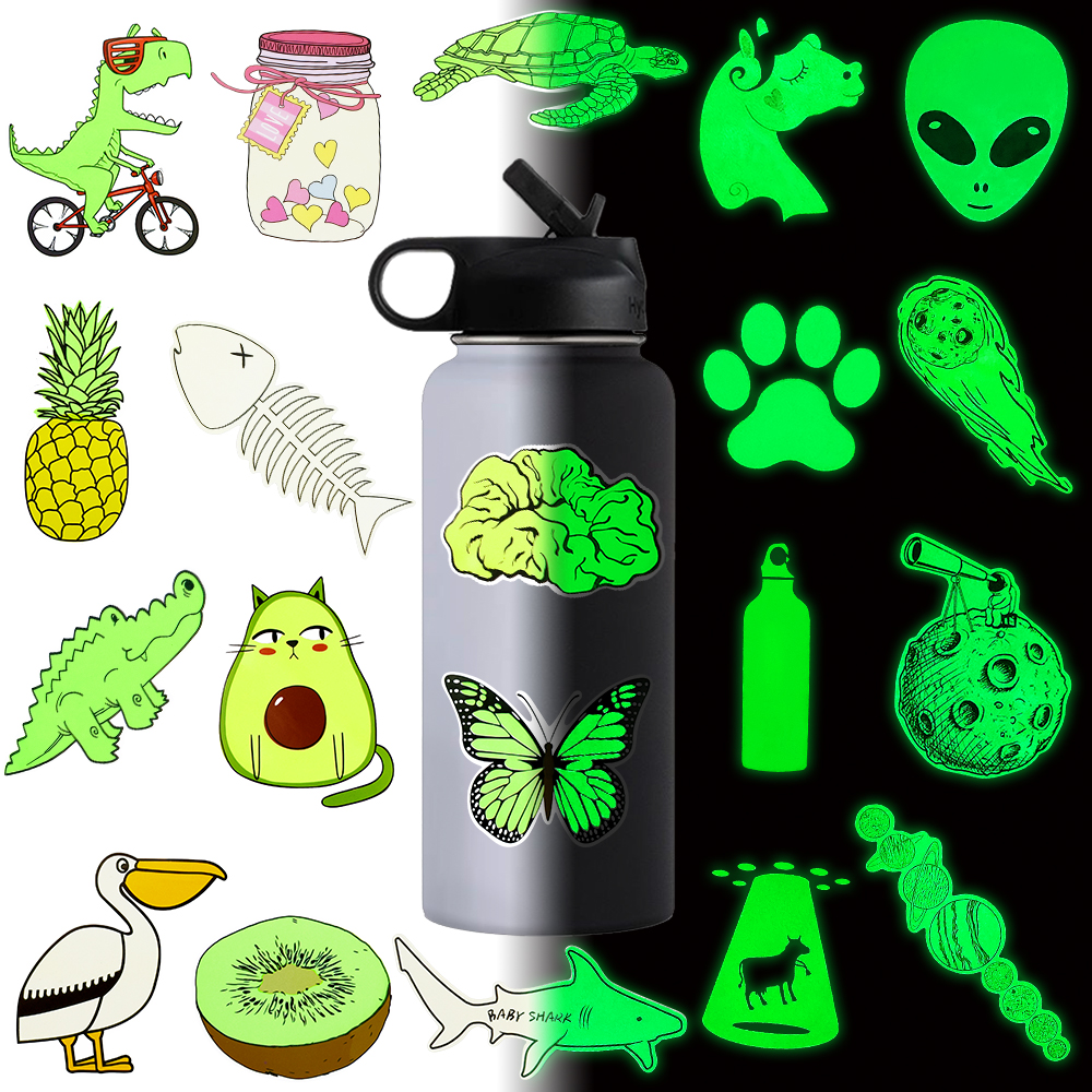 20PCS Glow in the Dark Stickers for Kids Room decoration Party Gift DIY Laptop Luggage Car Bike Decals-image-720308219