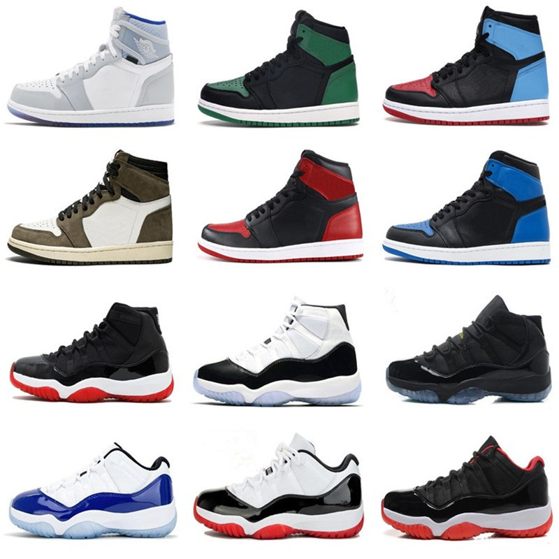 

Shoes 11s Low Bred Concord Mens Basketball 11 Gamma Space Jam 1s Travis Scotts Pine Green Toe Men Sports Women Sneakers, #18