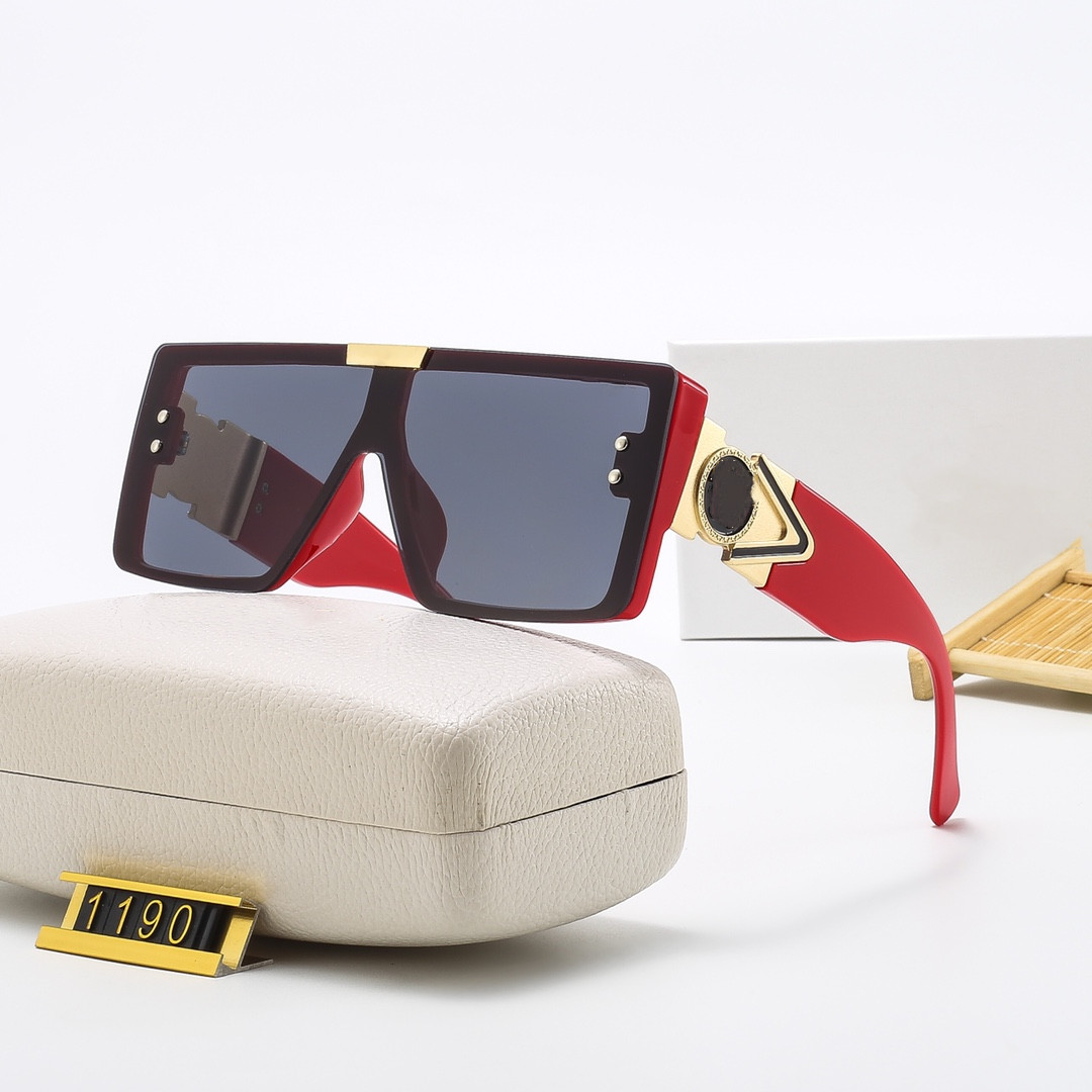 

2022 catwalk style fashion sunglasses 1190 square thick plate frame lens with crystal decoration avant-garde design outdoor uv400 protective glasses
