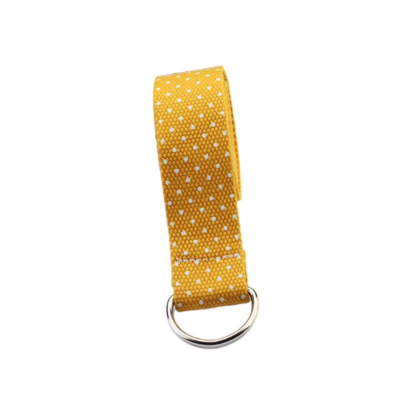 

Belts Nylon Canvas Belt Unisex Black White Dot Printing Jeans Accessories