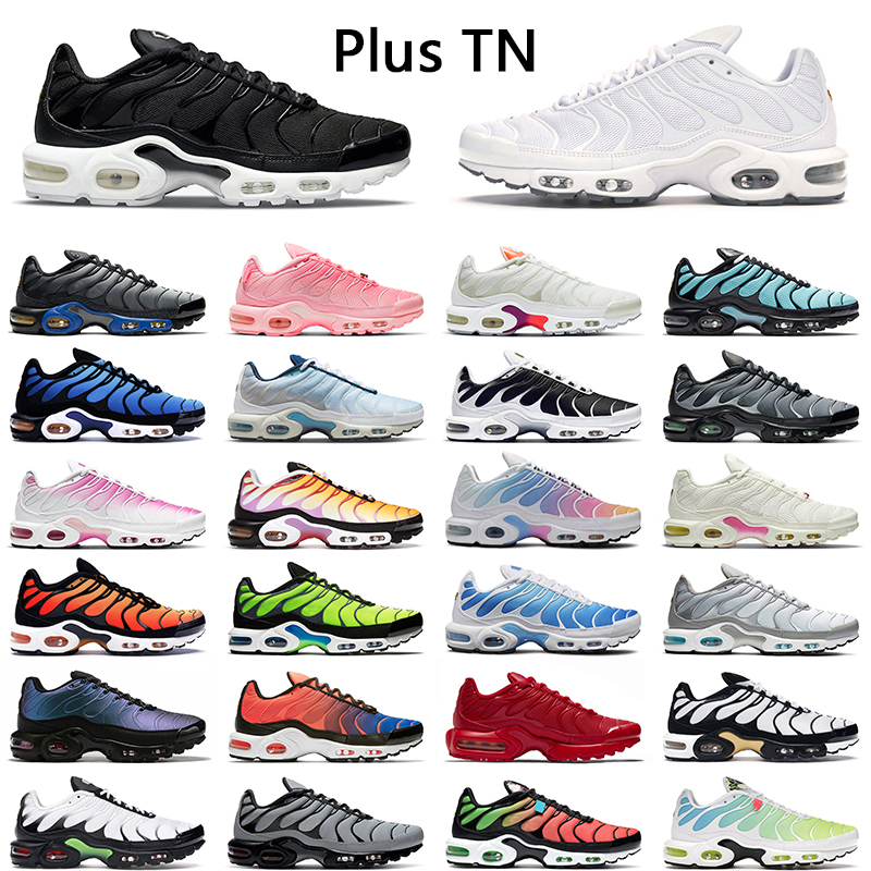 

Tn running shoes Triple Black White 2022 mens Black Teal Yellow Club University Blue Plus womens Pink Prim Rainbow outdoor trainer, Triple white