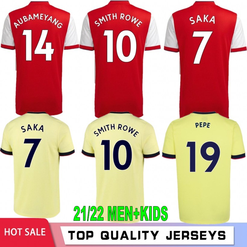 

21 22 Gunners Home Soccer Jerseys 2021 2022 PEPE NICOLAS HENRY GUENDOUZI SMITH ROWE WILLIAN TIERNEY ODEGAARD SAKA THOMAS Football Shirt Men Kids Kit Uniforms, Men asenna