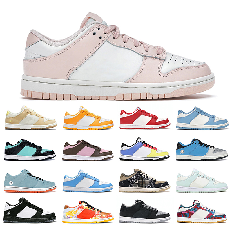 

men women shoes chunky Core Pink Green Strike Panda Pigeon Chicago Industrial Blue mens outdoor sport sneaker size 36-45, Tie-dye white