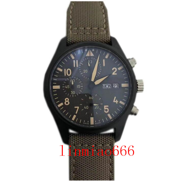 

luxury mens designer watches chronograph import quartz movement stainless steel band de luxe wristwatches, Slivery;brown