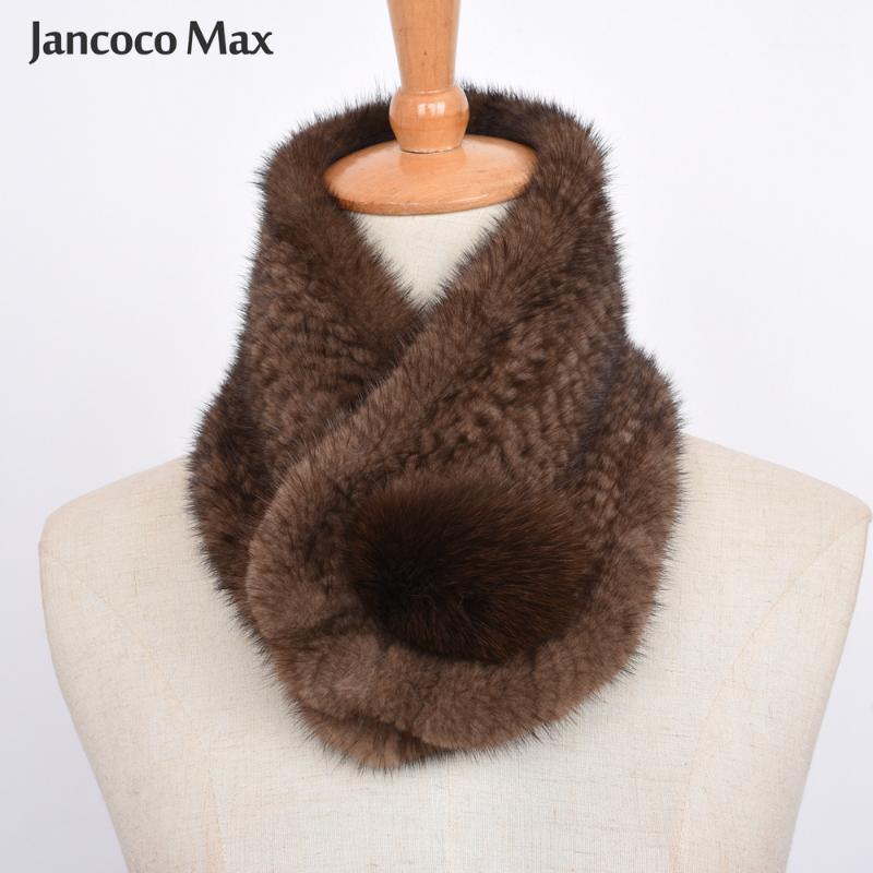 

Scarves Arrival 100% Real Scarf Female Fashion Winter Natural Fur Muffler S7476