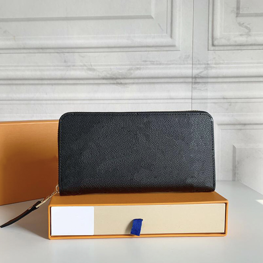 

High quality fashion casual ladies long coin purse quilted leather luxury women wallet master credit card holder female zipper clutch bag with box, Rose red