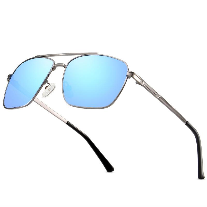 

Sunglasses Glawes Fashion For Men Polarized Metal Square Cycling Glasses Vintage