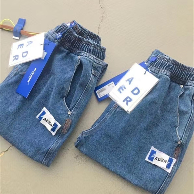 

2021 New Blue Jeans Men Women 1:1 Best Quality Drawstring Adererror Denim Pants Fashion Ader Error Cowboy Slim Fit Jean Z0qd