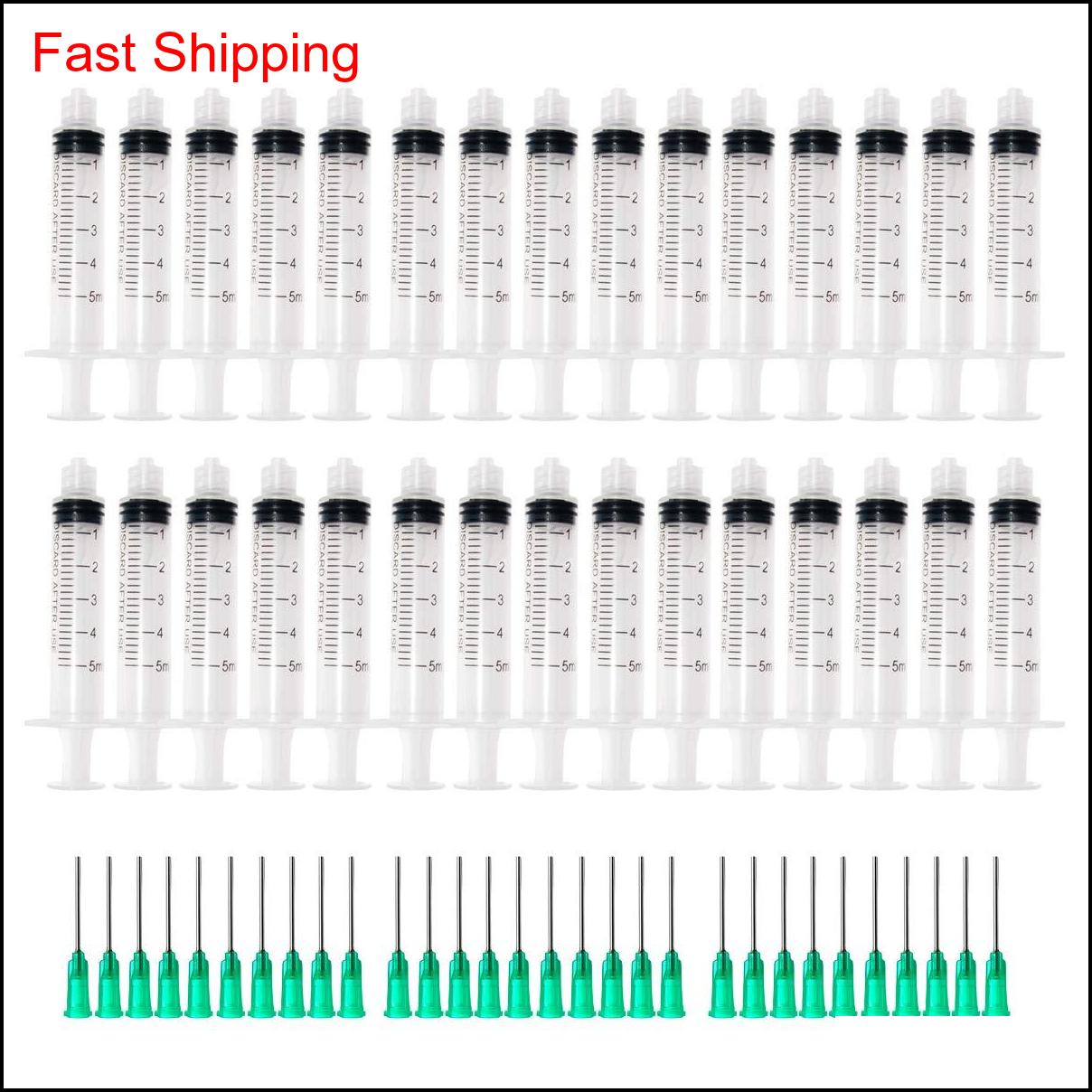 

Plastic Syringe 5Ml With 1Inch 14/18G Blunt Tip Needles For Scientific Lab And Dispensing Multiple Uses Measuring Syringe Tools(Pack O Xwf9Z