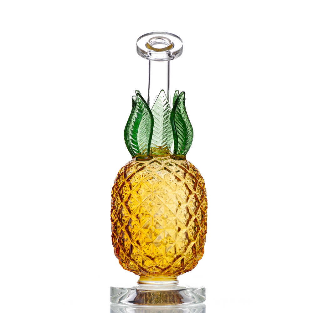 

Hookahs Glass Bongs Dab Rigs Water Bong Smoking Pipes Pineapple Design 7.8 Inch Height 14.4mm Joint with Quartz Banger Or Slide Bowl