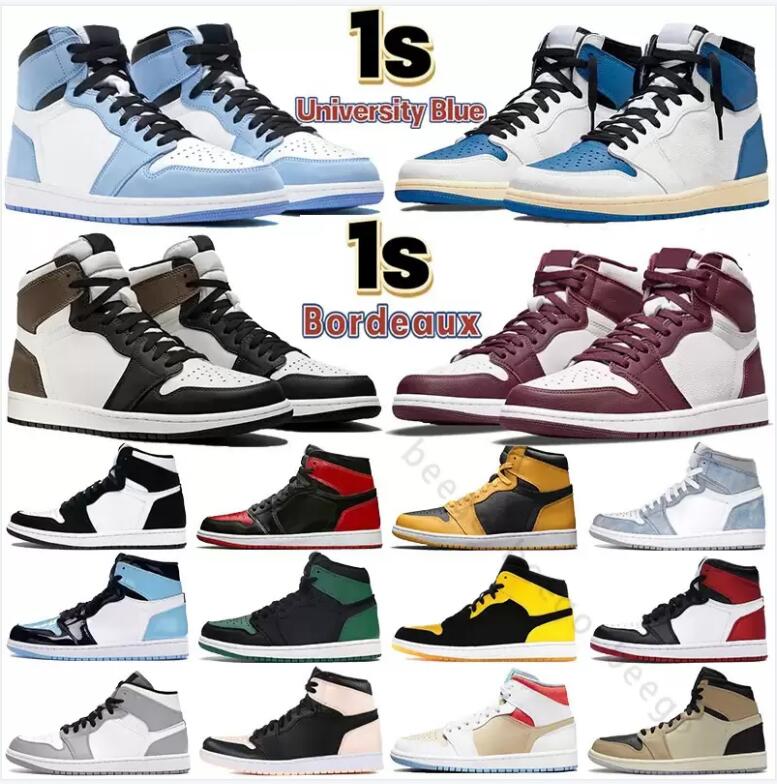 

Men Basketball shoes UNC University Blue Low mid hight og 1 1s women Travis Tn Plus Mocha Reps Mochas red lows Black Outdoor sport Sneakers women, 1s (1)