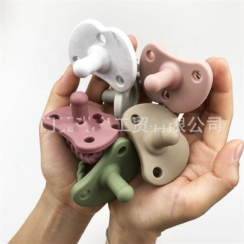 

Baby Newborn Dummy Pacifier Grade Soft Silicone Teether Nipple Soother Infant Nursing Chewing Toys 1318 B3