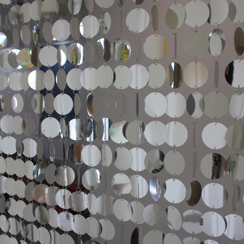 

Curtain & Drapes PVC Sequins Door Curtains Festive Party Supplies Indoor Home Decoration Gold Silver Pendant Ornaments, Green square