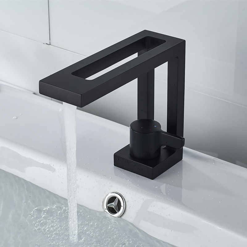 

2021 New Toilet Faucet, Copper Black with Moounted Deck Waterfall for Bathroom Sink Golden Kitchen Faucet Geometric Chrome Tap 0cqj